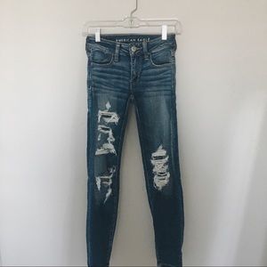 American Eagle Ripped Skinny Jeans